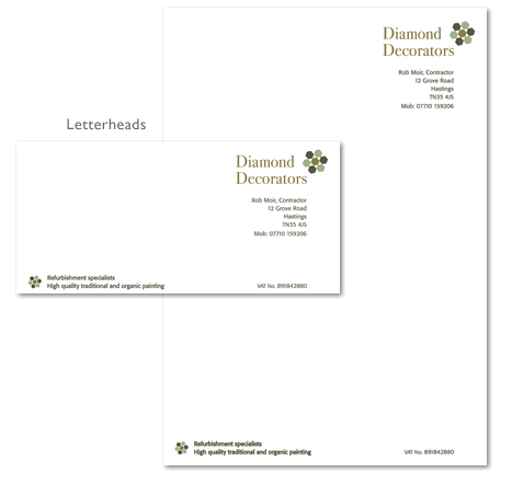 Letterheads Diamond Decorators