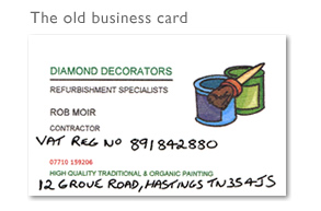 Previous business card