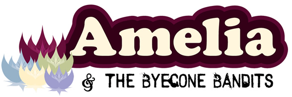 Amelia and the Byegone Bandits logo  illix design 2010