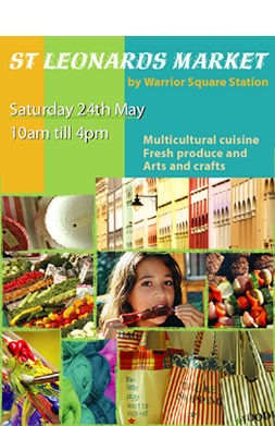 Market Day in St Leonards, UK. Poster