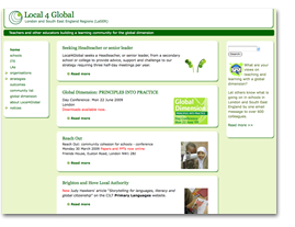 Website design for Local4Global, UK