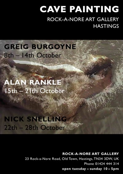 Plakat design for kunstmalere; Alan Rankle, Greig Burgoyne og Nick Snelling