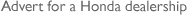 Honda dealership. Geo Collins Honda, Hailsham