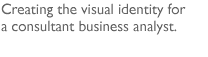 A consultant business analyst