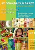 Market Day in St Leonards, UK. A5 flyer