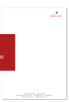 Letterhead for Correlation, Denmark