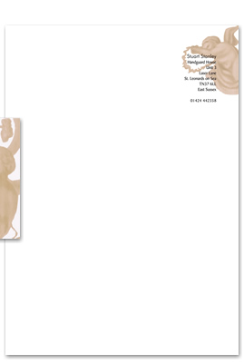 Letterhead design for muralist Stuart Stanley